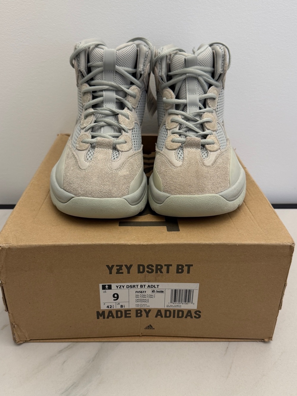 Adidas Yeezy Desert Boot Salt Size 9